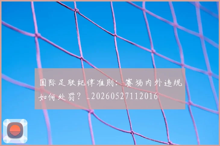 国际足联纪律准则：赛场内外违规如何处罚？_20260527112016