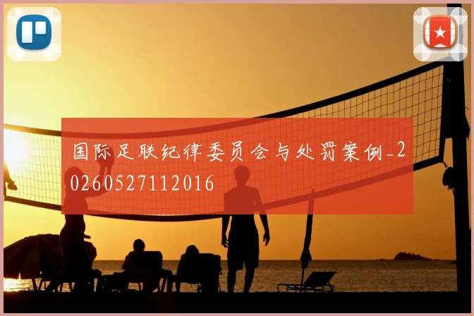 国际足联纪律委员会与处罚案例_20260527112016